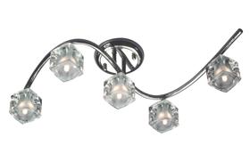 M2356  Cuadrax Ceiling 5 Light Polished Chrome